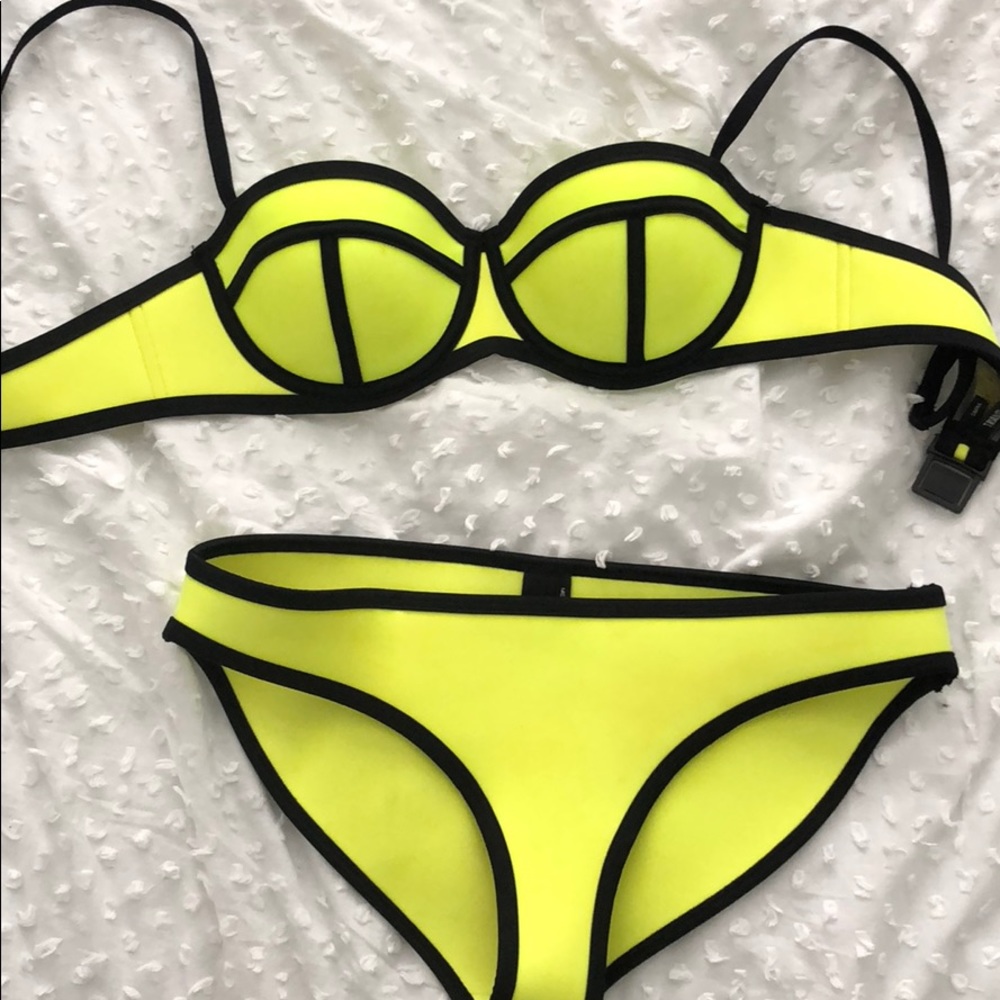 Trangl bikini set neon green/yellow
